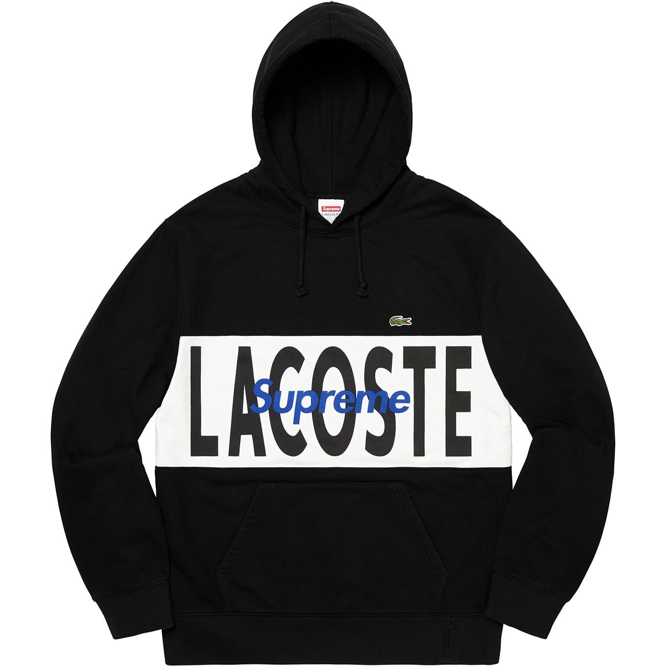 Supreme®/LACOSTE Logo Panel Hooded Sweatshirt view 7